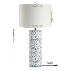 JONATHAN Y 28.75" Ceramic Loop Modern Column Table Lamp (Includes LED Light Bulb) Blue and White - Jonathan Y 5 JONATHAN Y 28.75" Ceramic Loop Modern Column Table Lamp (Includes LED Light Bulb) Blue and White - Jonathan Y -Deals A Radiant Den Store unnamed file 4822