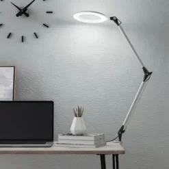 Trademark Global Swing Arm Architect Task Lamp with Clamp (Includes LED Light Bulb)