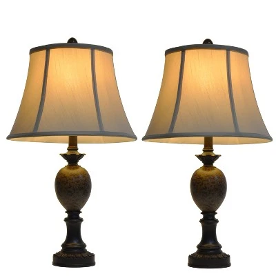 25" Mae Desk Lamp Set Bronze - Decor Therapy 2 25" Mae Desk Lamp Set Bronze - Decor Therapy - Image 2
