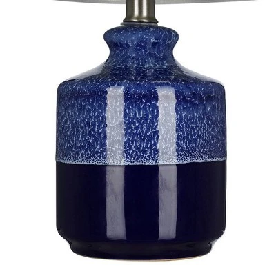 14.75" Ceramic Accent Lamp Blue - Cresswell Lighting 2 14.75" Ceramic Accent Lamp Blue - Cresswell Lighting - Image 2