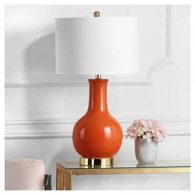 Ceramic Paris Table Lamp - Safavieh Red 2 Ceramic Paris Table Lamp - Safavieh Red - Image 2