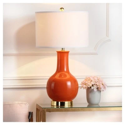 Ceramic Paris Table Lamp - Safavieh Red 3 Ceramic Paris Table Lamp - Safavieh Red - Image 3