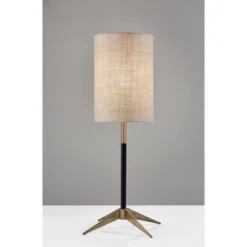 26.75" Davis Table Lamp Matte Black - Adesso