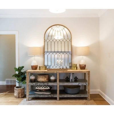 (Set of 2) Two-Tone Ceramic Table Lamp with Linen Shade Each one will Vary - 3R Studios 2 (Set of 2) Two-Tone Ceramic Table Lamp with Linen Shade Each one will Vary - 3R Studios - Image 2