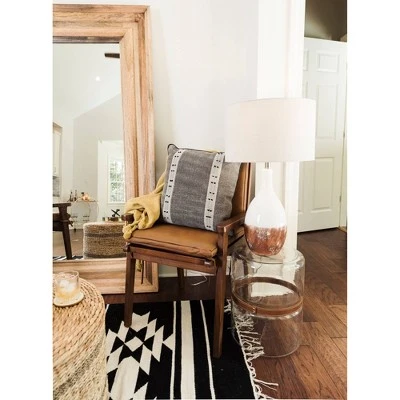 (Set of 2) Two-Tone Ceramic Table Lamp with Linen Shade Each one will Vary - 3R Studios 4 (Set of 2) Two-Tone Ceramic Table Lamp with Linen Shade Each one will Vary - 3R Studios - Image 4