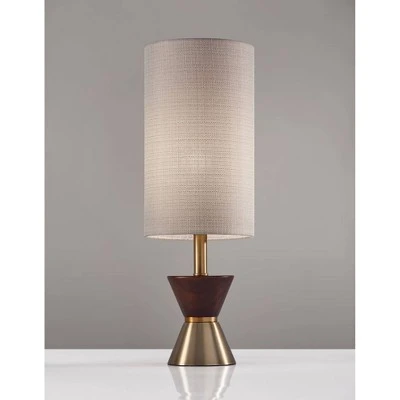 23" Carmen Table Lamp Brass - Adesso 1 23" Carmen Table Lamp Brass - Adesso