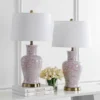 Set of 2 Calli Table Lamps Pink/White (Includes LED Light Bulb) - Safavieh