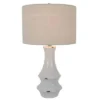30" Ceramic Callie Table Lamp White - Decor Therapy