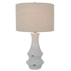30" Ceramic Callie Table Lamp White - Decor Therapy