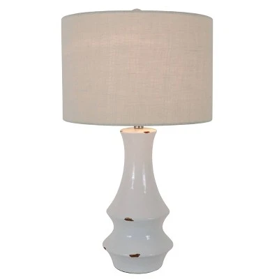 30" Ceramic Callie Table Lamp White - Decor Therapy 1 30" Ceramic Callie Table Lamp White - Decor Therapy