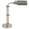 13" Adjustable Pharmacy Table Lamp Brushed Steel - Decor Therapy