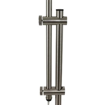 13" Adjustable Pharmacy Table Lamp Brushed Steel - Decor Therapy 2 13" Adjustable Pharmacy Table Lamp Brushed Steel - Decor Therapy - Image 2