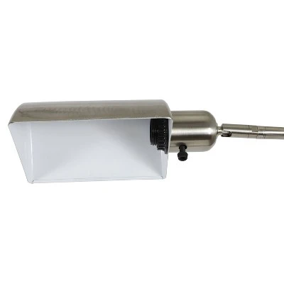 13" Adjustable Pharmacy Table Lamp Brushed Steel - Decor Therapy 5 13" Adjustable Pharmacy Table Lamp Brushed Steel - Decor Therapy - Image 5