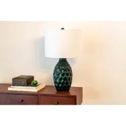 24.5" Ceramic Tamara Faceted Table Lamp Emerald Green - Decor Therapy -Deals A Radiant Den Store unnamed file 4964