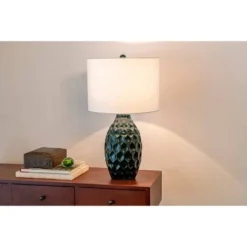 24.5" Ceramic Tamara Faceted Table Lamp Emerald Green - Decor Therapy -Deals A Radiant Den Store unnamed file 4965