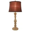 30" Dora Scultped Resin Table Lamp Antique Ivory - Decor Therapy