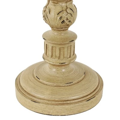 30" Dora Scultped Resin Table Lamp Antique Ivory - Decor Therapy 4 30" Dora Scultped Resin Table Lamp Antique Ivory - Decor Therapy - Image 4