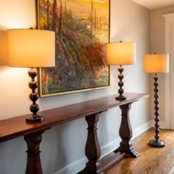 58.5" 3pk Ettie Stacked Ball Table Lamp Bronze - Decor Therapy -Deals A Radiant Den Store unnamed file 4986