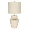 (Set of 2) 24" Marquesa Vase Lamp Cream (Includes CFL Light Bulb) - Safavieh