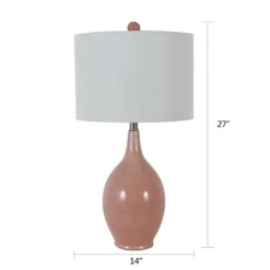 27" Annabelle Ceramic Table Lamp Rose - Decor Therapy -Deals A Radiant Den Store unnamed file 5007
