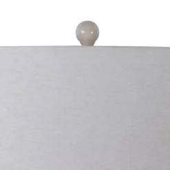 27.5" Patterned Ceramic Table Lamp White Glaze - Decor Therapy -Deals A Radiant Den Store unnamed file 5042