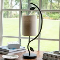 22" Anna Leaf Table Lamp Painted Bronze - Decor Therapy -Deals A Radiant Den Store unnamed file 5056