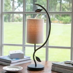 22" Anna Leaf Table Lamp Painted Bronze - Decor Therapy -Deals A Radiant Den Store unnamed file 5057