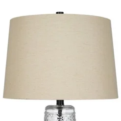 29" Glass Table Lamp Clear - Cresswell Lighting