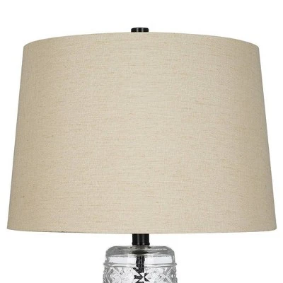 29" Glass Table Lamp Clear - Cresswell Lighting 1 29" Glass Table Lamp Clear - Cresswell Lighting