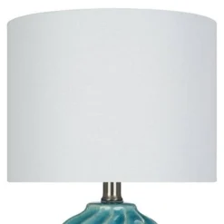 7.5" Ceramic Accent Lamp Teal (Includes LED Light Bulb) - Cresswell Lighting -Deals A Radiant Den Store unnamed file 5064