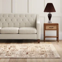 27" Traditional Metal Table Lamp with Cone Shade Brown - Ore International