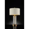 28.75" Traditional Metal Table Lamp with Crystal Accents Gold - Ore International