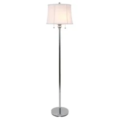 61.5" Twin Lamp Silver - Decor Therapy