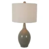 27" Annabelle Ceramic Table Lamp Gray - Decor Therapy