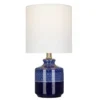 14.75" Ceramic Accent Lamp Blue (Includes LED Light Bulb) - Cresswell Lighting