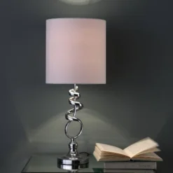 21.5" Modern Metal Table Lamp with Twisted Base Silver - Ore International 5 21.5" Modern Metal Table Lamp with Twisted Base Silver - Ore International -Deals A Radiant Den Store unnamed file 5137