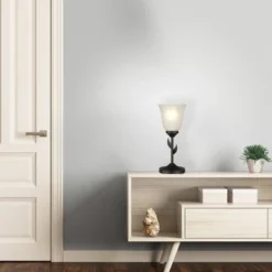 12" Metal Floral Uplight Table Lamp - Cresswell Lighting -Deals A Radiant Den Store unnamed file 5147