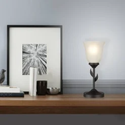 12" Metal Floral Uplight Table Lamp - Cresswell Lighting -Deals A Radiant Den Store unnamed file 5148