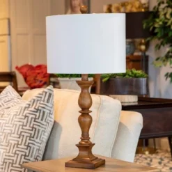 23" Ellie Transitional Table Lamp Honey Pine - Decor Therapy -Deals A Radiant Den Store unnamed file 5162