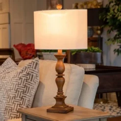 23" Ellie Transitional Table Lamp Honey Pine - Decor Therapy -Deals A Radiant Den Store unnamed file 5163