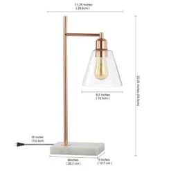 JONATHAN Y 22.25" Metal and Marble Lorena Modern Glam Table Lamp (Includes LED Light Bulb) Copper - Jonathan Y 6 JONATHAN Y 22.25" Metal and Marble Lorena Modern Glam Table Lamp (Includes LED Light Bulb) Copper - Jonathan Y -Deals A Radiant Den Store unnamed file 5188