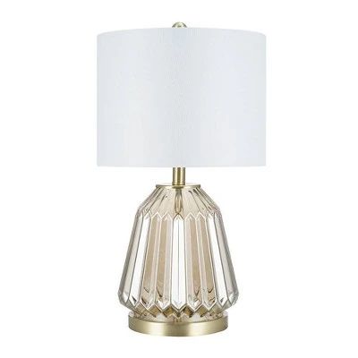 23.5" Glass Table Lamp Champagne (Includes LED Light Bulb) - Cresswell Lighting 1 23.5" Glass Table Lamp Champagne (Includes LED Light Bulb) - Cresswell Lighting