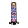 13" Novelty Metal Tube Table Lamp (Includes LED Light Bulb) Silver/Clear - Ore International