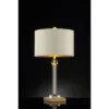 29.5" Traditional Metal Table Lamp with Crystal Accents Gold - Ore International