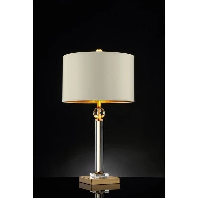 29.5" Traditional Metal Table Lamp with Crystal Accents Gold - Ore International 1 29.5" Traditional Metal Table Lamp with Crystal Accents Gold - Ore International