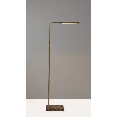 Reader Floor Lamp (Includes LED Light Bulb) Antique Brass - Adesso 3 Reader Floor Lamp (Includes LED Light Bulb) Antique Brass - Adesso - Image 3