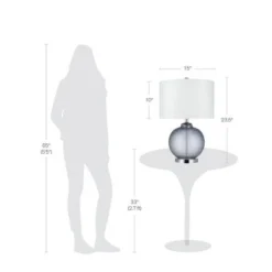 23.5" Glass Table Lamp Gray (Includes LED Light Bulb) - Cresswell Lighting 5 23.5" Glass Table Lamp Gray (Includes LED Light Bulb) - Cresswell Lighting -Deals A Radiant Den Store unnamed file 5250