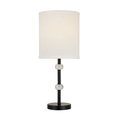 19.25" Stick Table Lamp with Acrylic Accent (Includes LED Light Bulb) Black - Cresswell Lighting 1 19.25" Stick Table Lamp with Acrylic Accent (Includes LED Light Bulb) Black - Cresswell Lighting