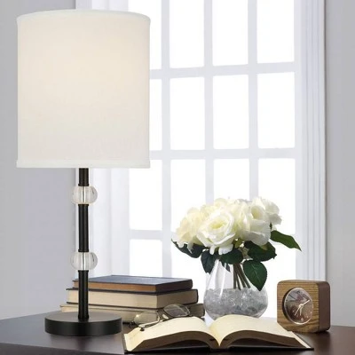 19.25" Stick Table Lamp with Acrylic Accent (Includes LED Light Bulb) Black - Cresswell Lighting 5 19.25" Stick Table Lamp with Acrylic Accent (Includes LED Light Bulb) Black - Cresswell Lighting - Image 5