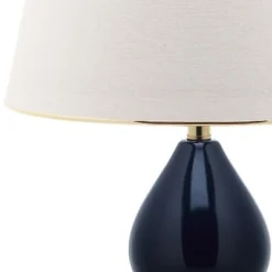 (Set of 2) 26.5" Jill Double- Gourd Ceramic Lamp Navy (Includes CFL Light Bulb) - Safavieh -Deals A Radiant Den Store unnamed file 5299